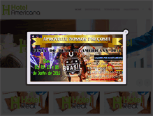 Tablet Screenshot of hotelamericana.com.br